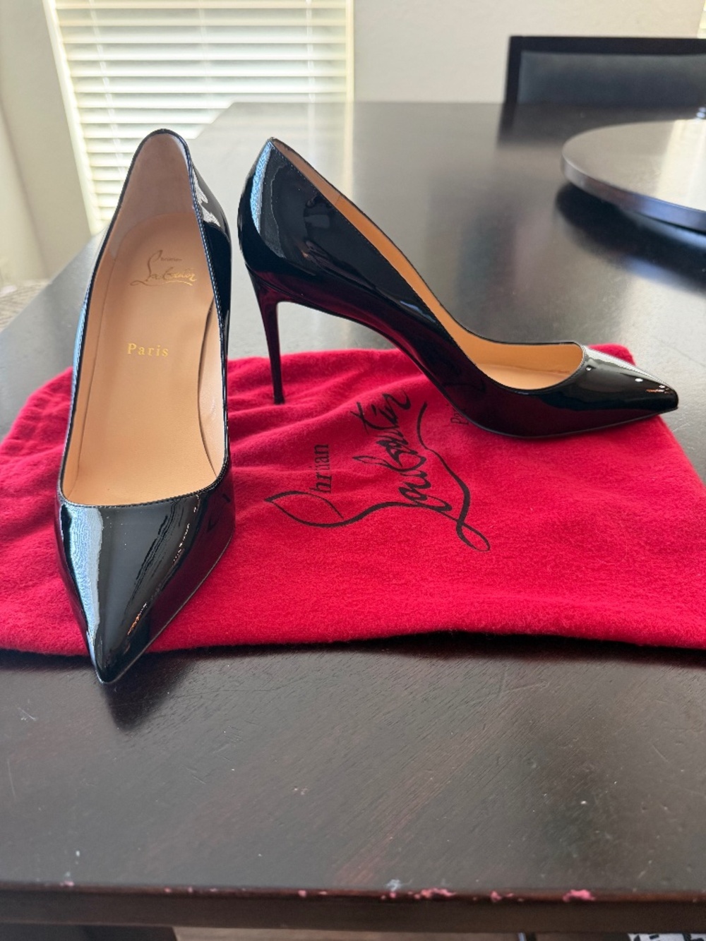 Louboutin black heels